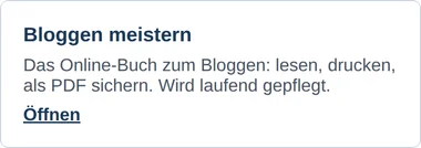 Dashboard von intern.4diget.de mit der freigeschalteten Kachel Bloggen meistern